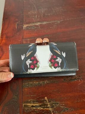 Ted Baker London Marcco Kensington Floral Bird Print Matinee Wallet